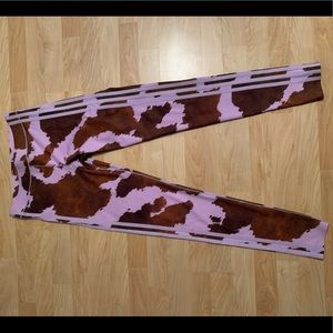 IVY PARK NWOT: Adidas x Ivy Park Rodeo, Youth XL lavender cow print leggings